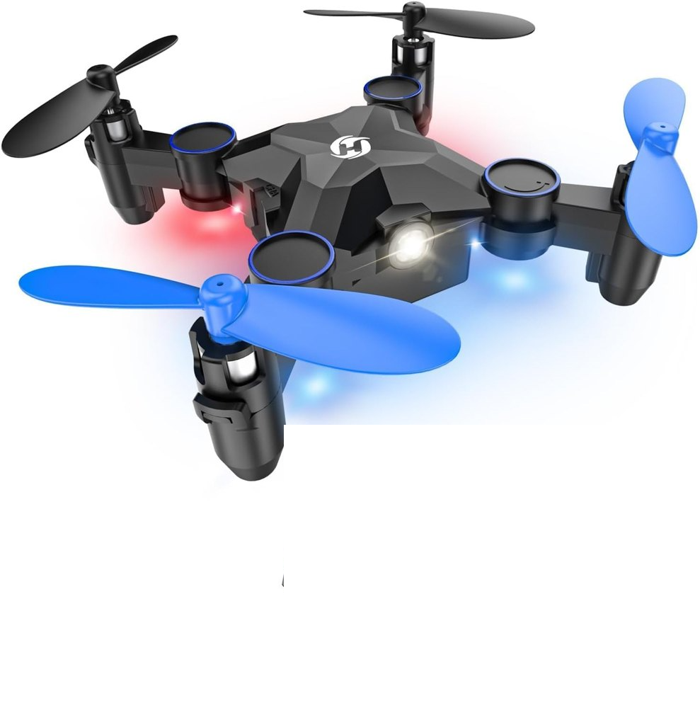 The HS190 airframe with four guarded rotors and folding arms